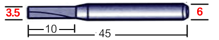 ストレートビット　3.5mm